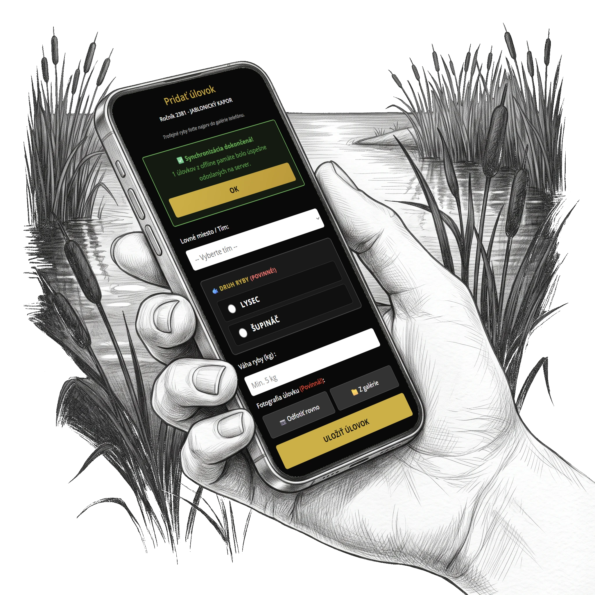 CarpCup.app - offline zápis úlovkov priamo v mobile